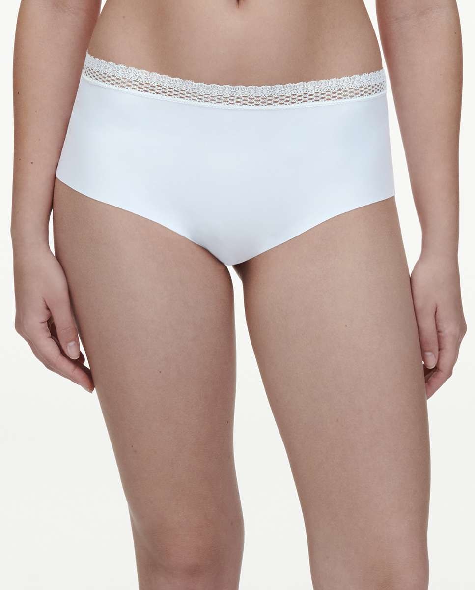 Braga de mujer alta con cintura de encaje línea cozy chic - Chantelle - Blanco Blanco-1