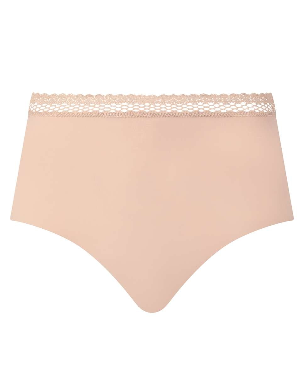 Braga de mujer alta con cintura de encaje línea cozy chic - Chantelle - Nude Nude-3