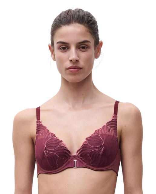 Imagen 0 de Sujetador con relleno y efecto realce con encaje floral y transparencias línea Legend