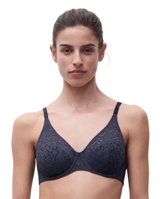 Imagen 0 de Sujetador con aros y copas moldeadas en encaje floral de la línea Norah