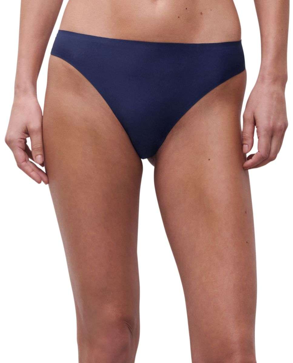 Tanga de mujer efecto segunda piel sin costuras línea softstretch - Chantelle - Azul oscuro Azul oscuro-1