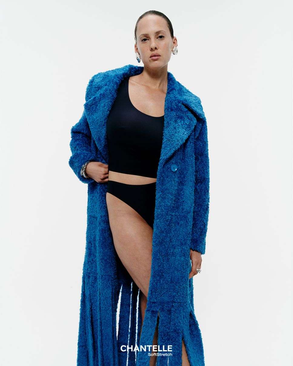 Tanga de mujer efecto segunda piel sin costuras línea softstretch - Chantelle - Azul oscuro Azul oscuro-3