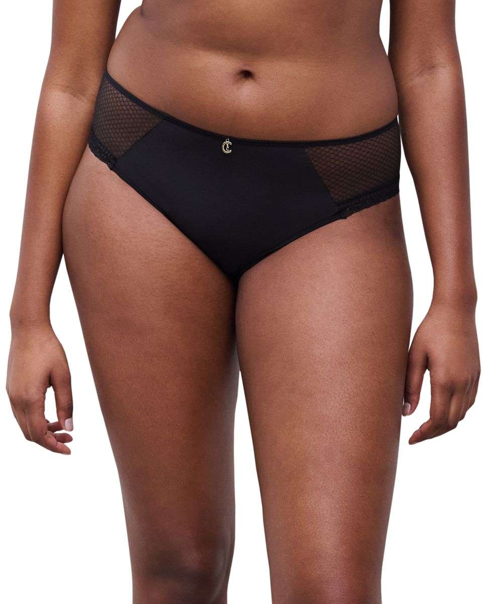 Braga de mujer con malla de nido de abeja de la línea romance - Chantelle - Negro Negro-1