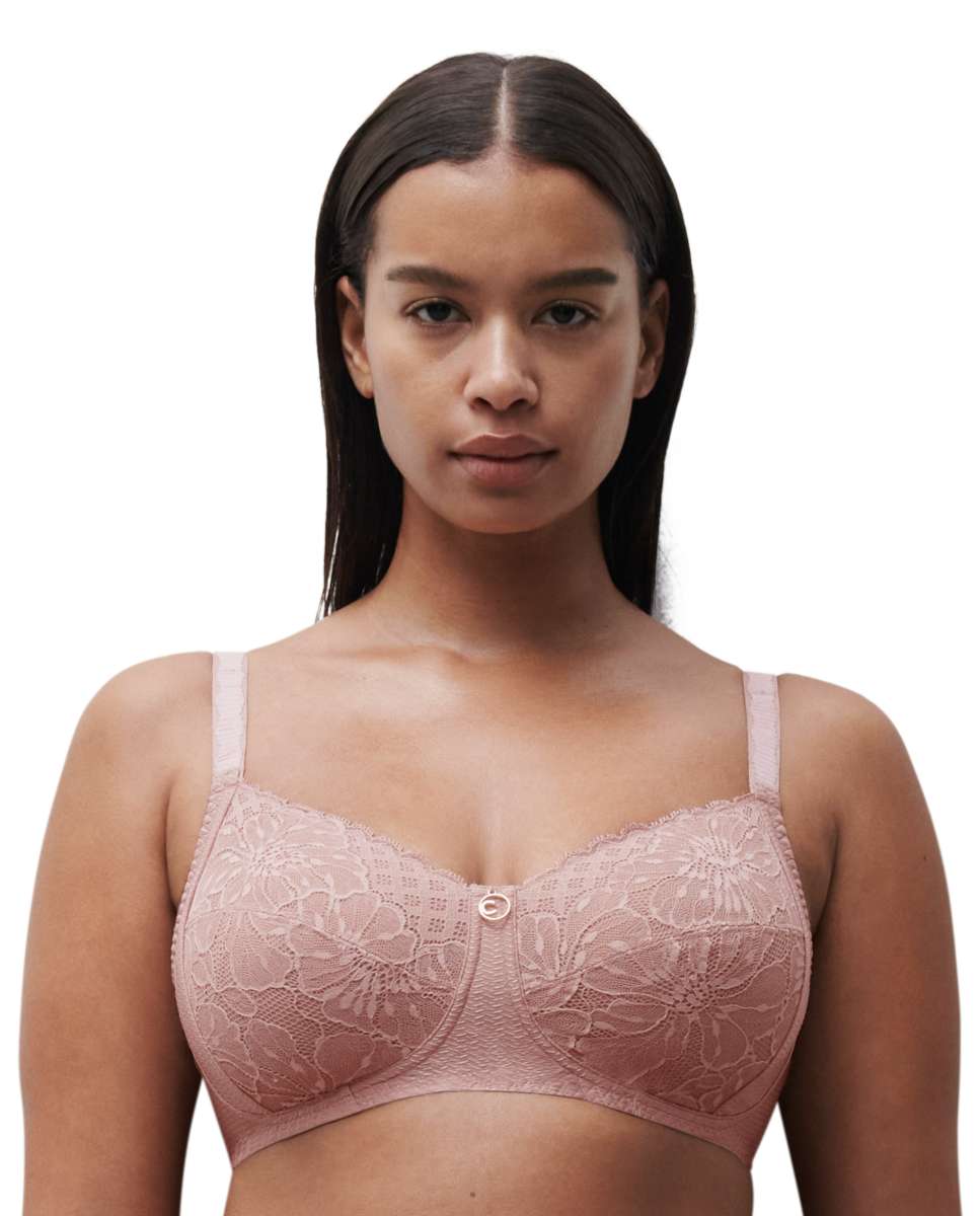 Chantelle - Sujetador sin aro con encaje floral de la línea Sublime.