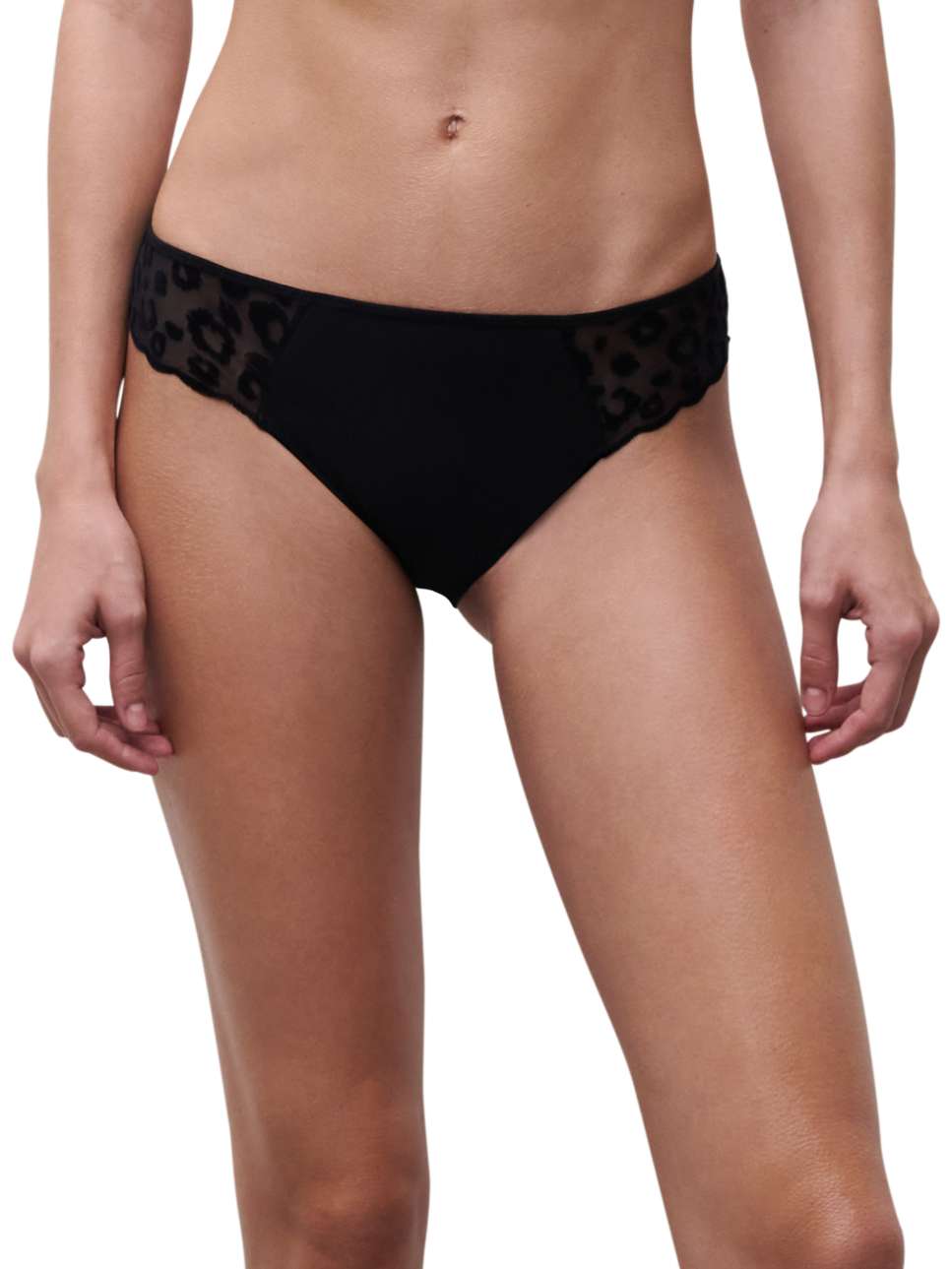 Imagen 0 de Braga de mujer con animal print de terciopelo de la línea girls Negro