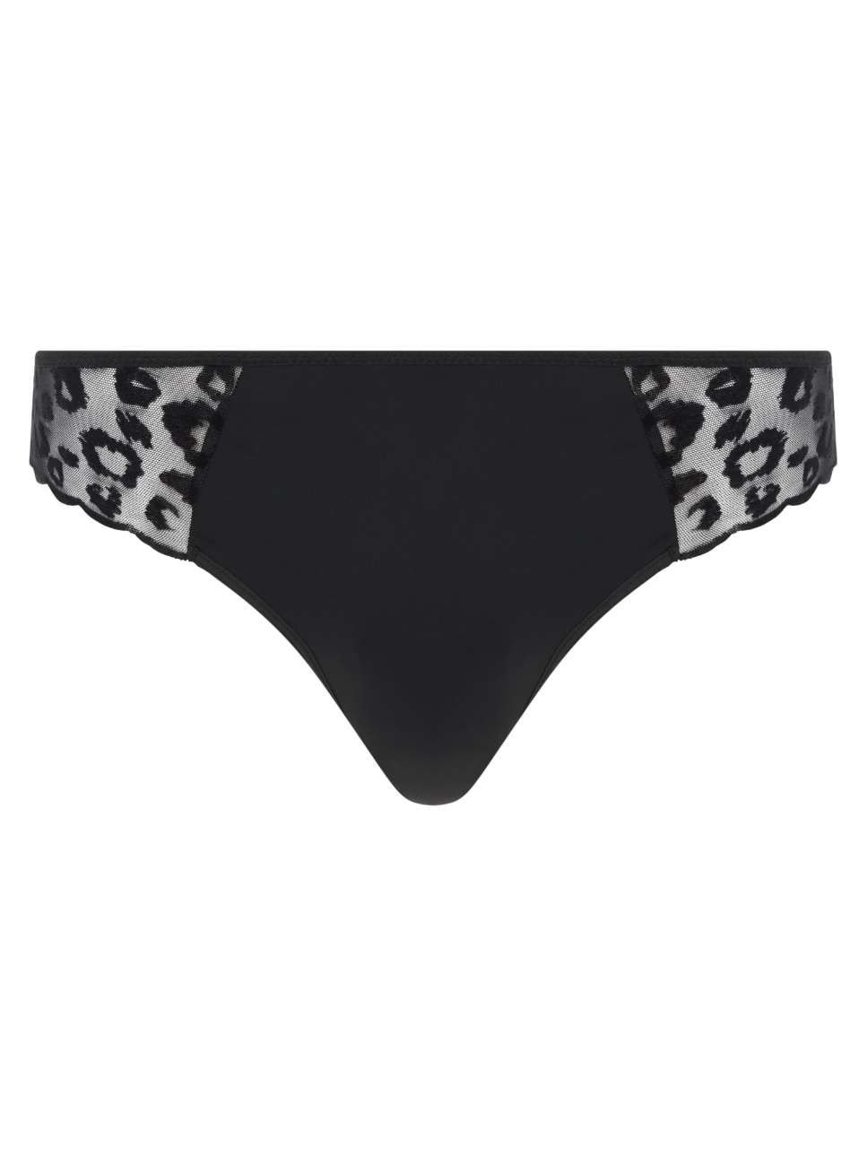 Braga de mujer con animal print de terciopelo de la línea girls - Chantelle - Negro Negro-3