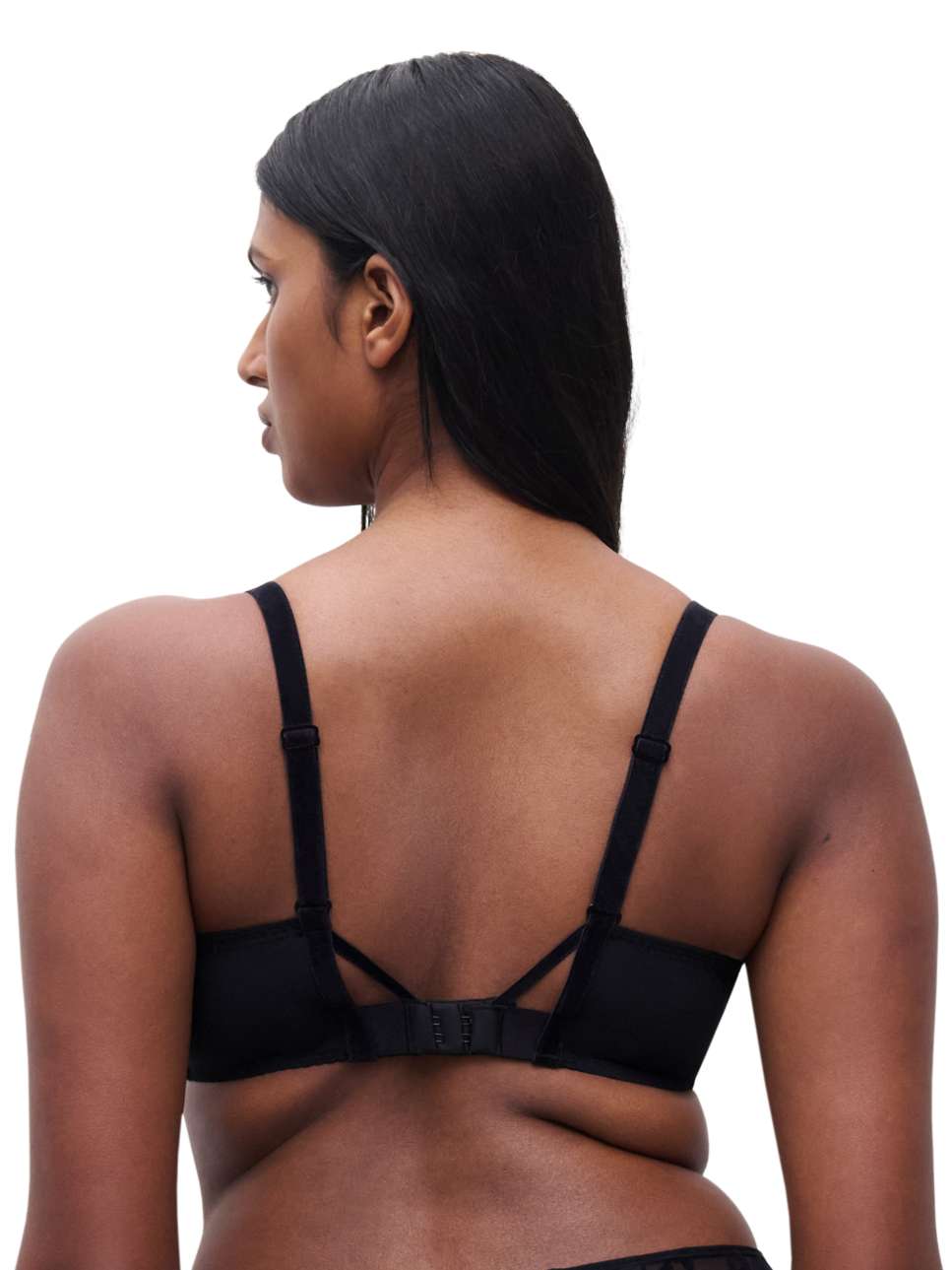 Sujetador con aro cubriente con animal print de terciopelo de la línea Girls - Chantelle - Negro Negro-2
