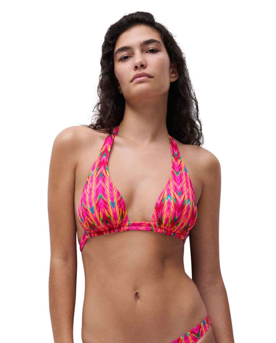 Top de bikini sin aros triángulo de tejido spacer de la línea chantelle pulp easy pop - Multicolor Multicolor-1