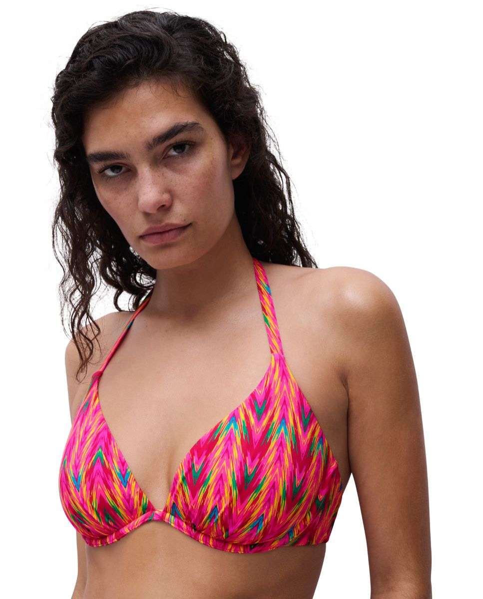 Imagen 0 de Top de bikini con aros efecto realce sin relleno de la línea chantelle pulp easy pop Multicolor
