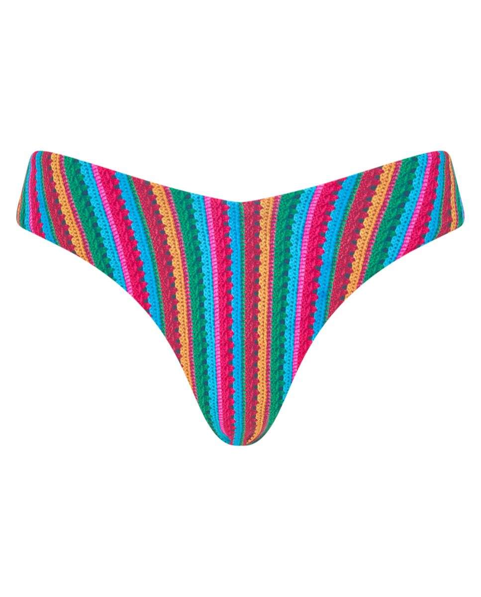 Braga de bikini con corte en v de la línea chantelle pulp easy pop - Multicolor Multicolor-4