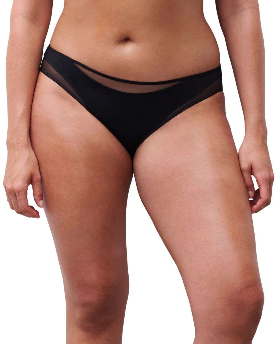 Braguita de sujeción con superposiciones ultraplanas línea halo - Chantelle - Negro Negro-1