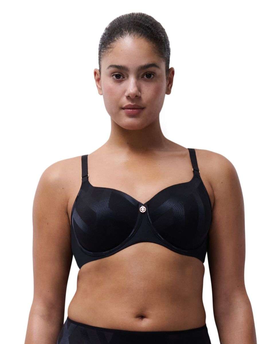Sujetador con aro de capacidad línea glaze - Chantelle - Negro Negro-1