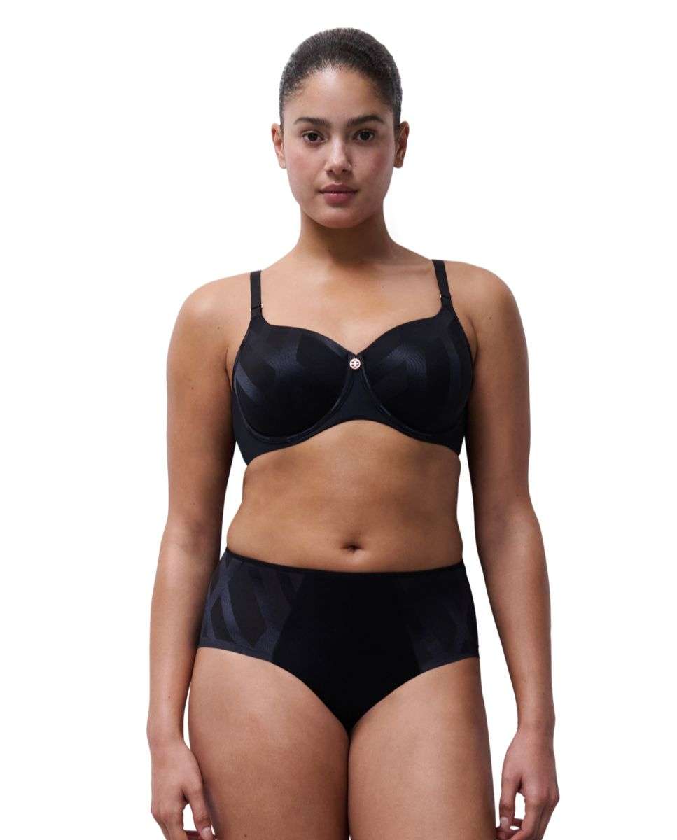 Sujetador con aro de capacidad línea glaze - Chantelle - Negro Negro-3