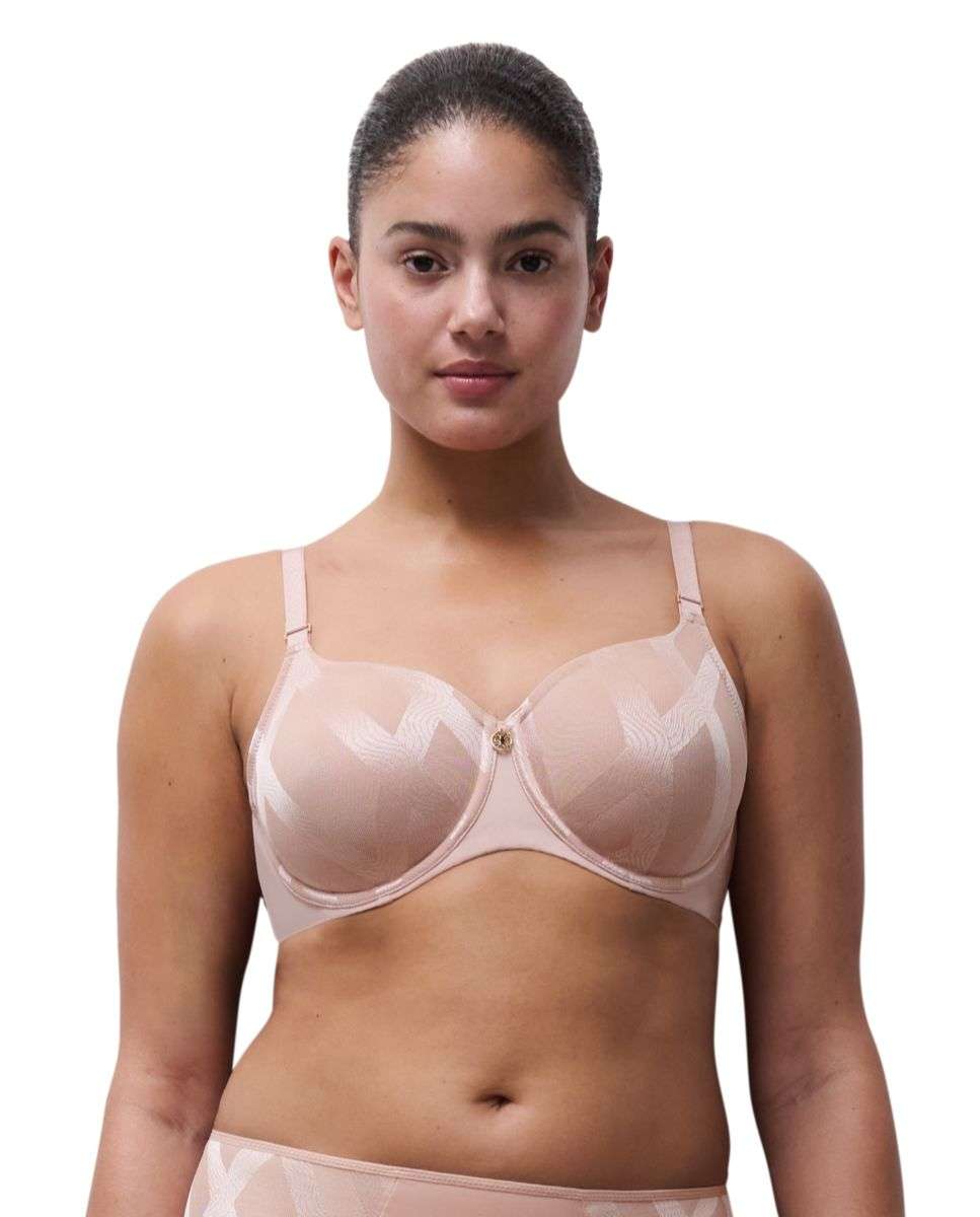 Imagen 0 de Sujetador con aro de mujer de capacidad línea glaze Nude