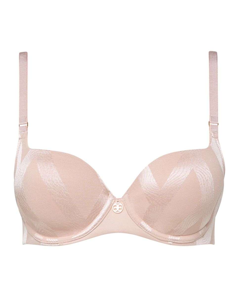 Sujetador con aro de mujer cubriente con relleno línea glaze - Chantelle - Nude Nude-5