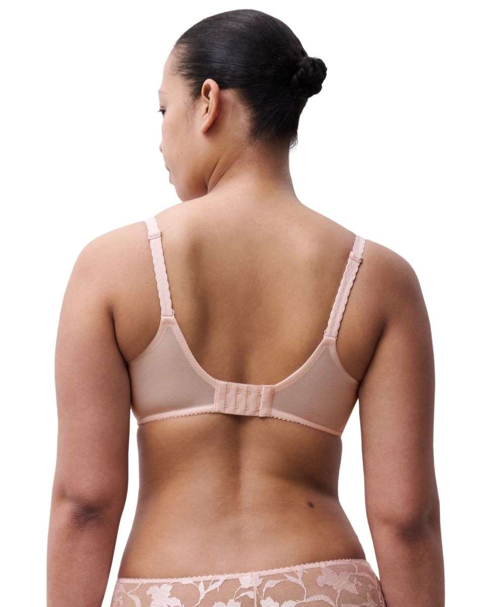 Sujetador con aro de mujer de capacidad con encaje floral y tul línea idyll - Chantelle - Rosa Rosa-2