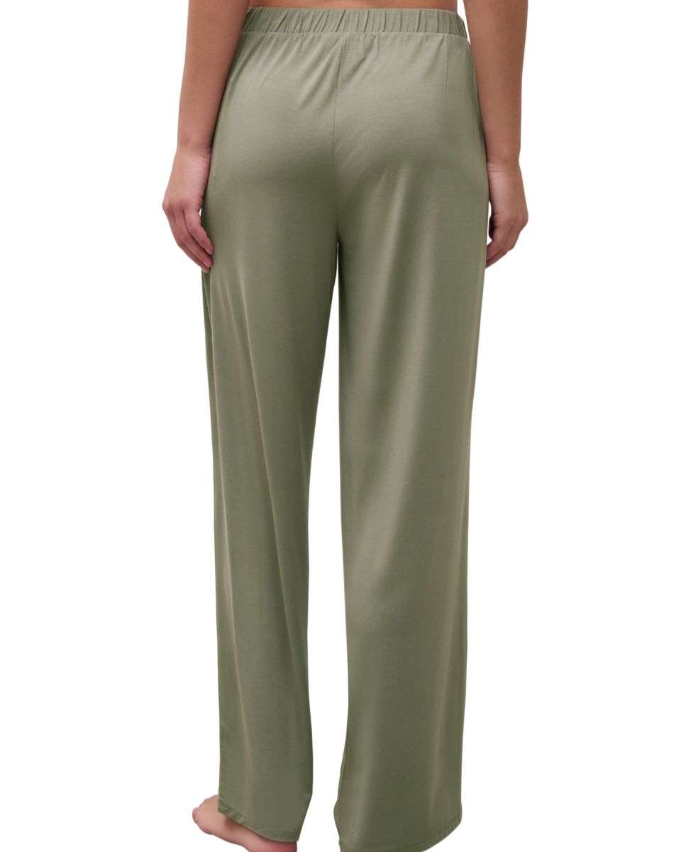 Pantalón de mujer largo de corte recto de la línea joe - Chantelle - Kaki Kaki-2