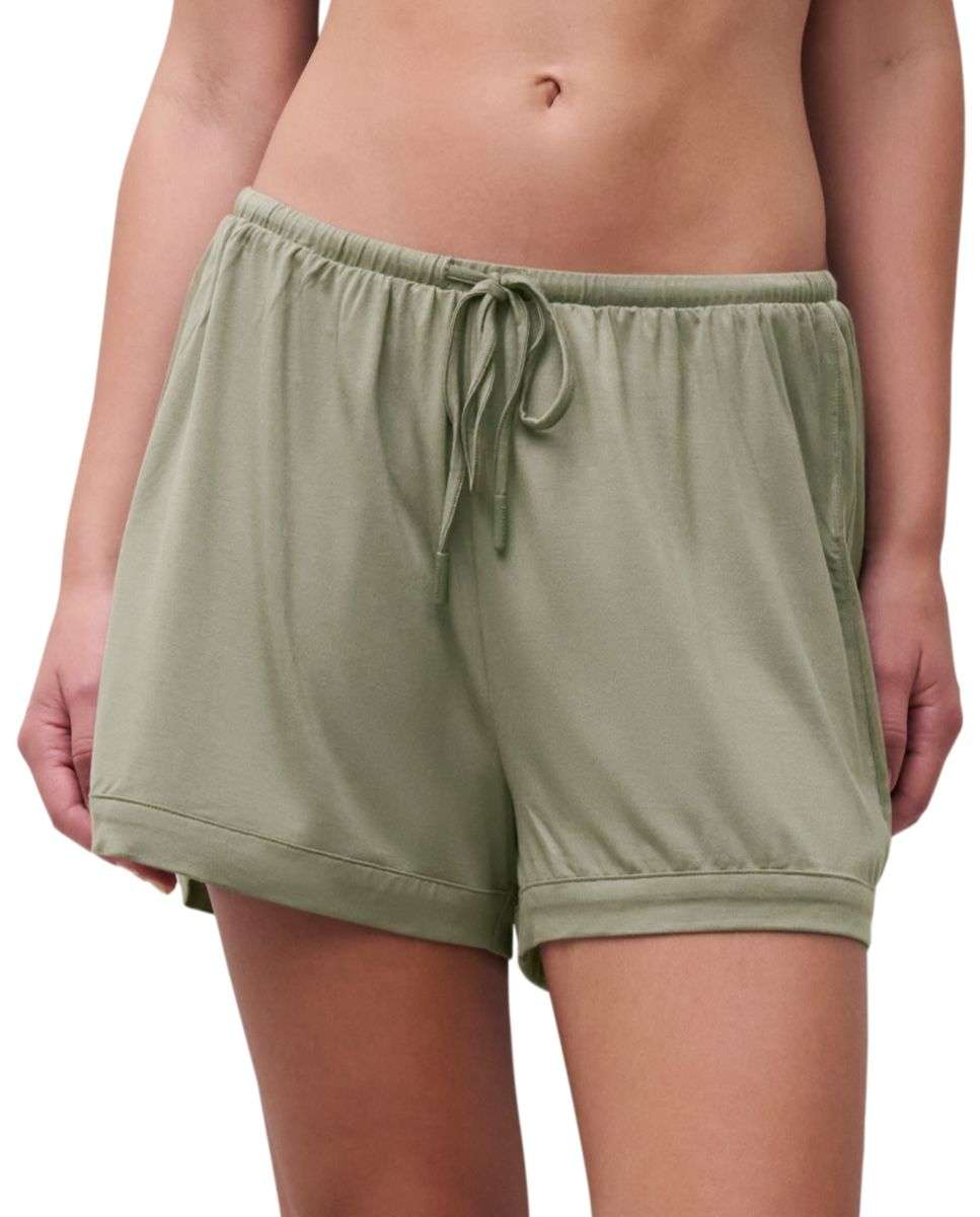 Imagen 0 de Pantalón de pijama corto con tejido de modal ultrasuave línea joe Verde militar
