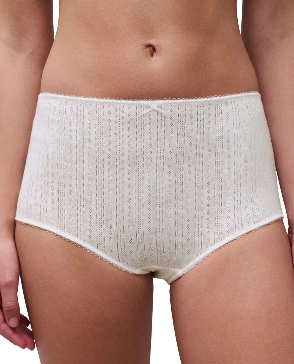 Pantalón de pijama corto de "pointelle" línea lovie - Chantelle - Crudo Crudo-2