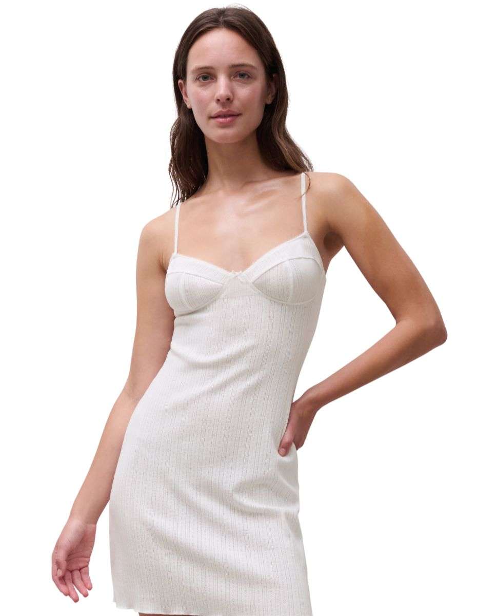 Imagen 0 de Camisón corto de "pointelle" línea lovie Crudo
