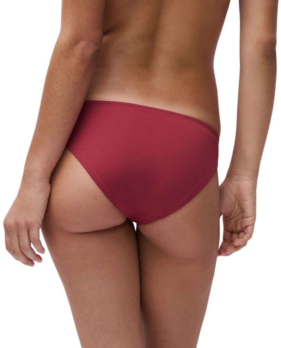 Braga de bikini con cobertura media y tejido italiano de alta gama de la línea icon - Chantelle - Multicolor Burdeos-2