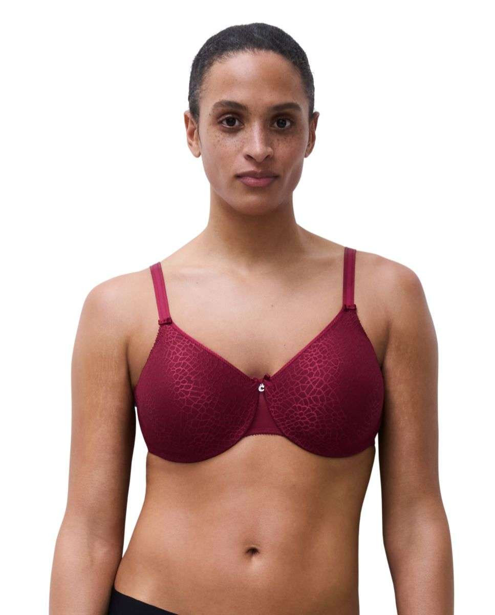 Imagen 0 de Sujetador reductor C Magnifique malla jacquard Rojo