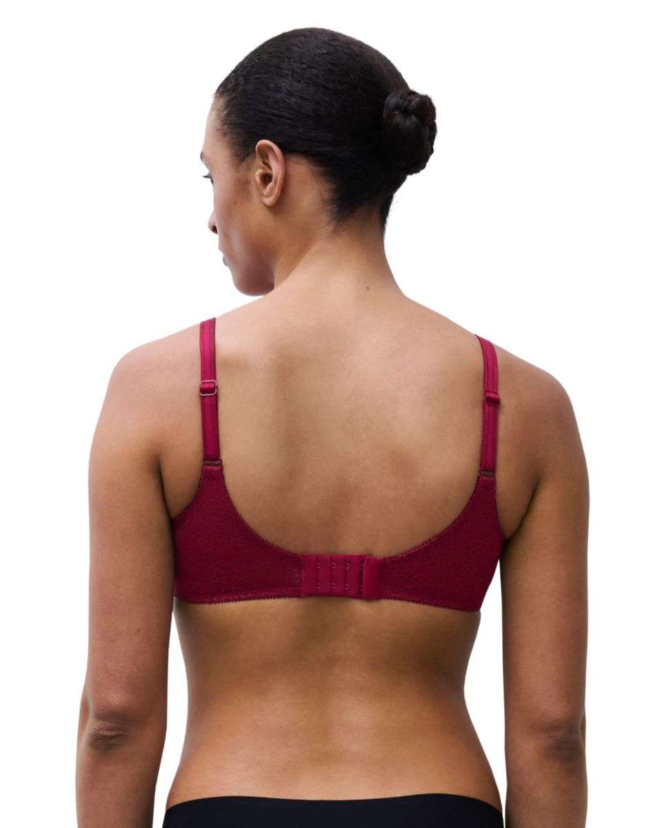 Sujetador reductor C Magnifique malla jacquard - Chantelle - Rojo Rojo-2