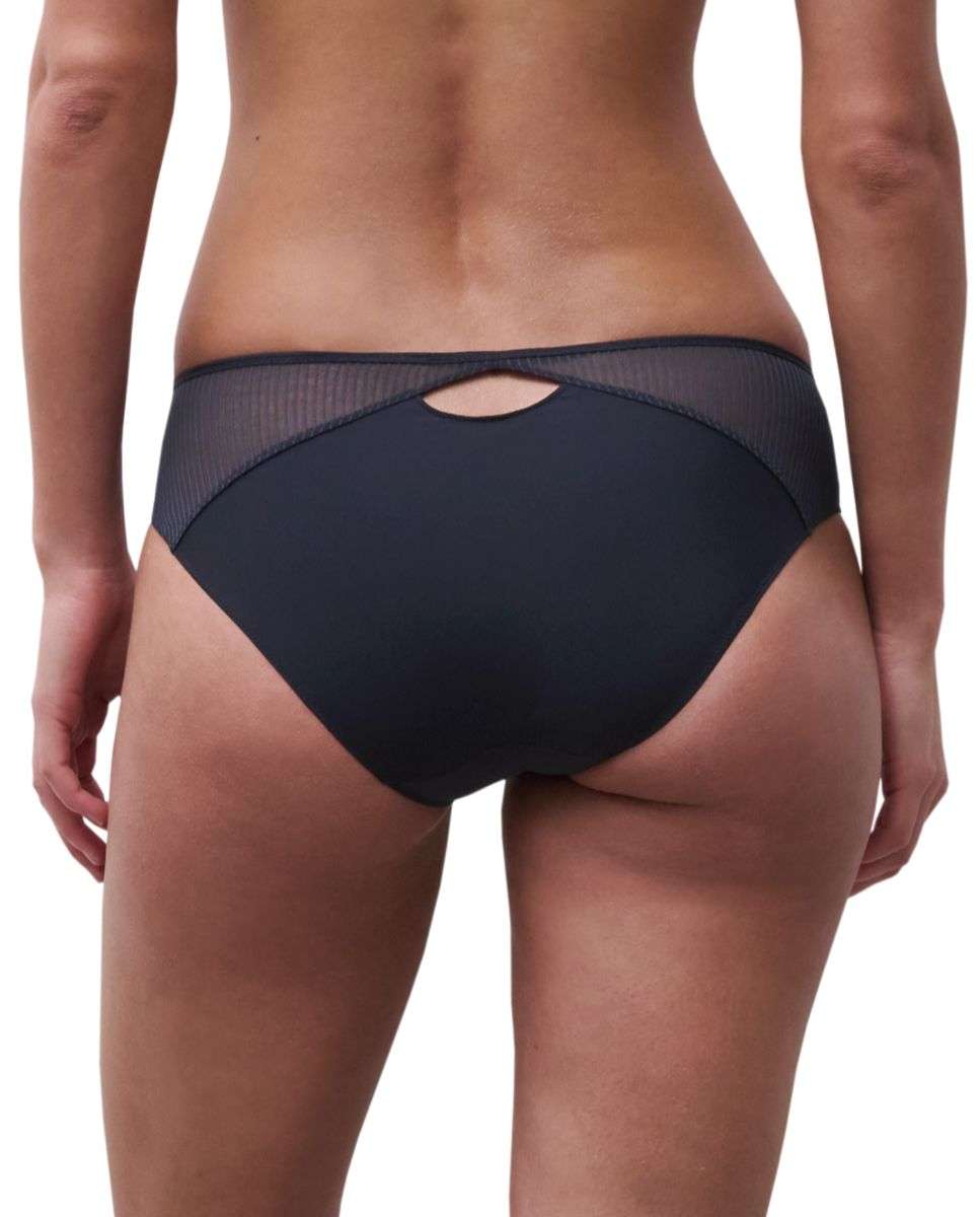 Braga de mujer clásica con encaje floral y transparencias línea legend - Chantelle - Azul marino Azul marino-2