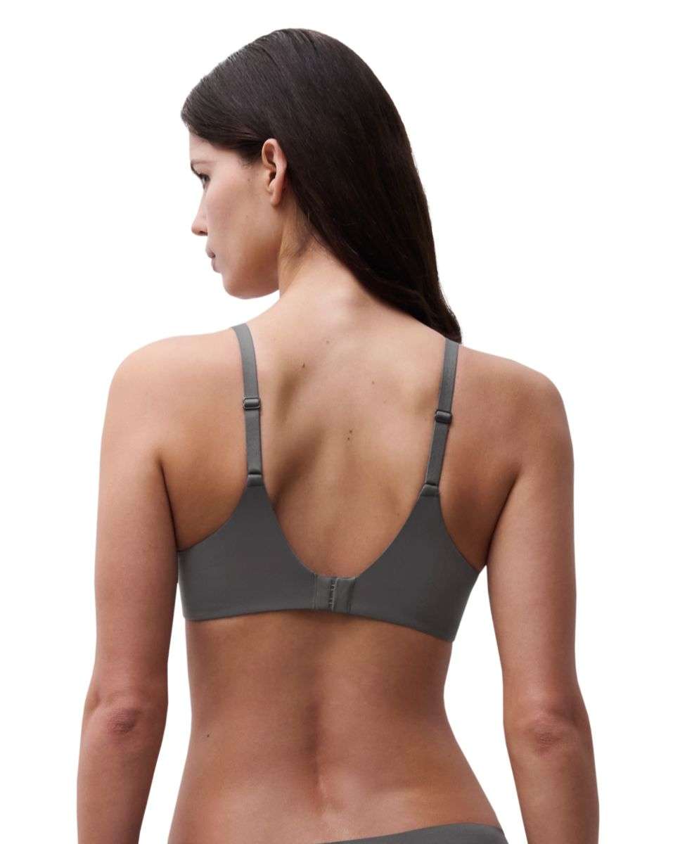 Sujetador con aro de mujer y encaje de capacidad línea norah - Chantelle - Azul índigo Kaki-2
