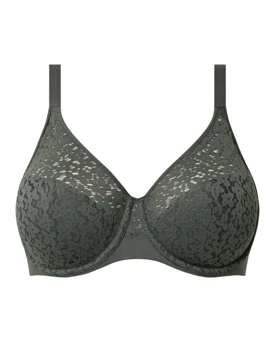 Sujetador con aro de mujer y encaje de capacidad línea norah - Chantelle - Azul índigo Kaki-6