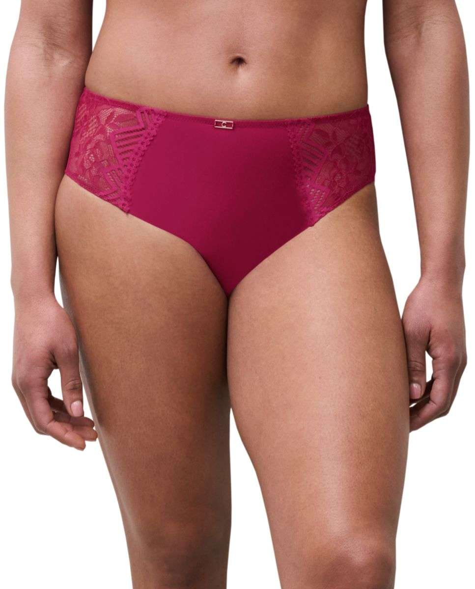Braga de mujer con encaje de la línea origins - Chantelle - Rojo cereza Rojo cereza-1