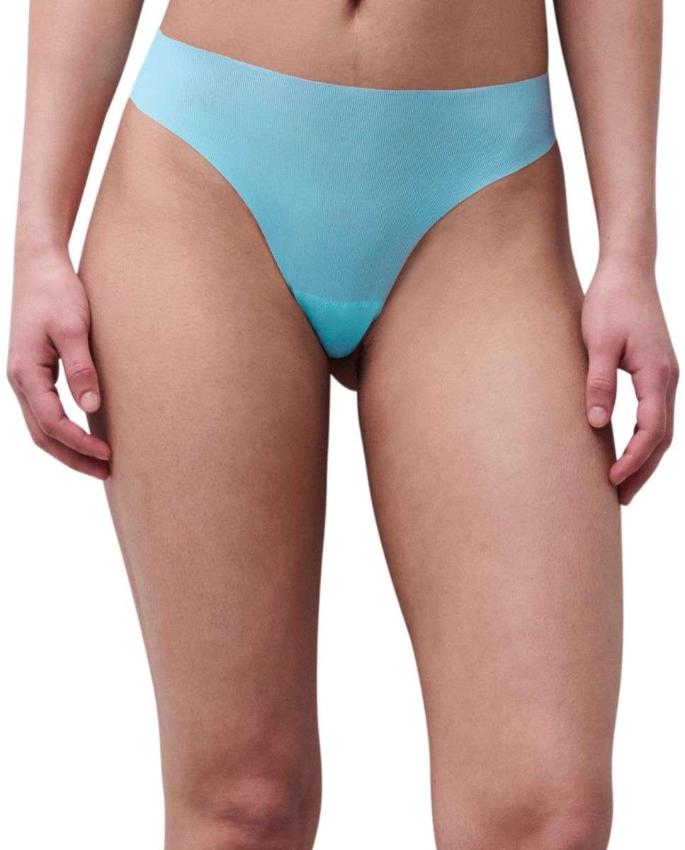 Tanga de mujer ultrafino de corte láser sin costuras línea pulpies - Chantelle - Azul claro Azul claro-1