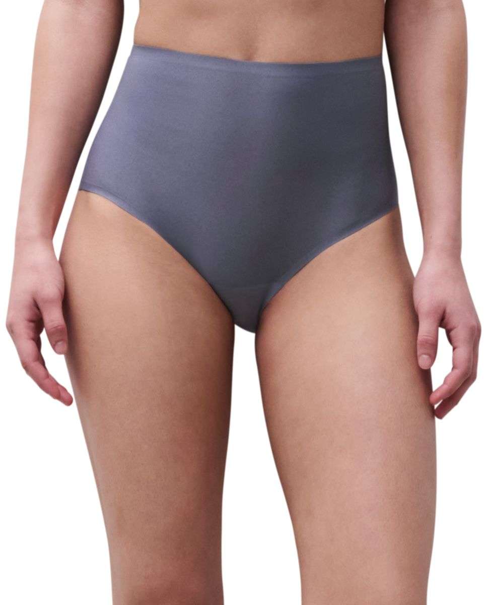 Imagen 0 de Braga de mujer alta efecto segunda piel sin costuras softstretch Gris oscuro metalizado