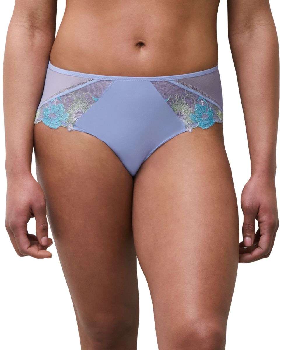 Imagen 0 de Culotte con bordado floral y anima pint línea daydream Azul