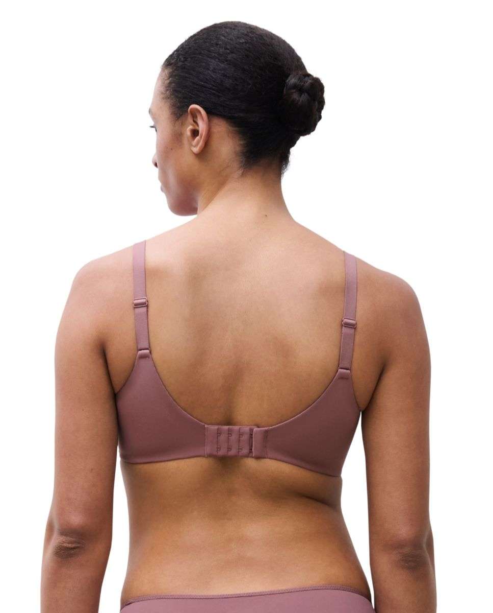 Sujetador de mujer preformado de tejido memory y encaje suave de la línea floral touch - Chantelle - Rosa Rosa-2