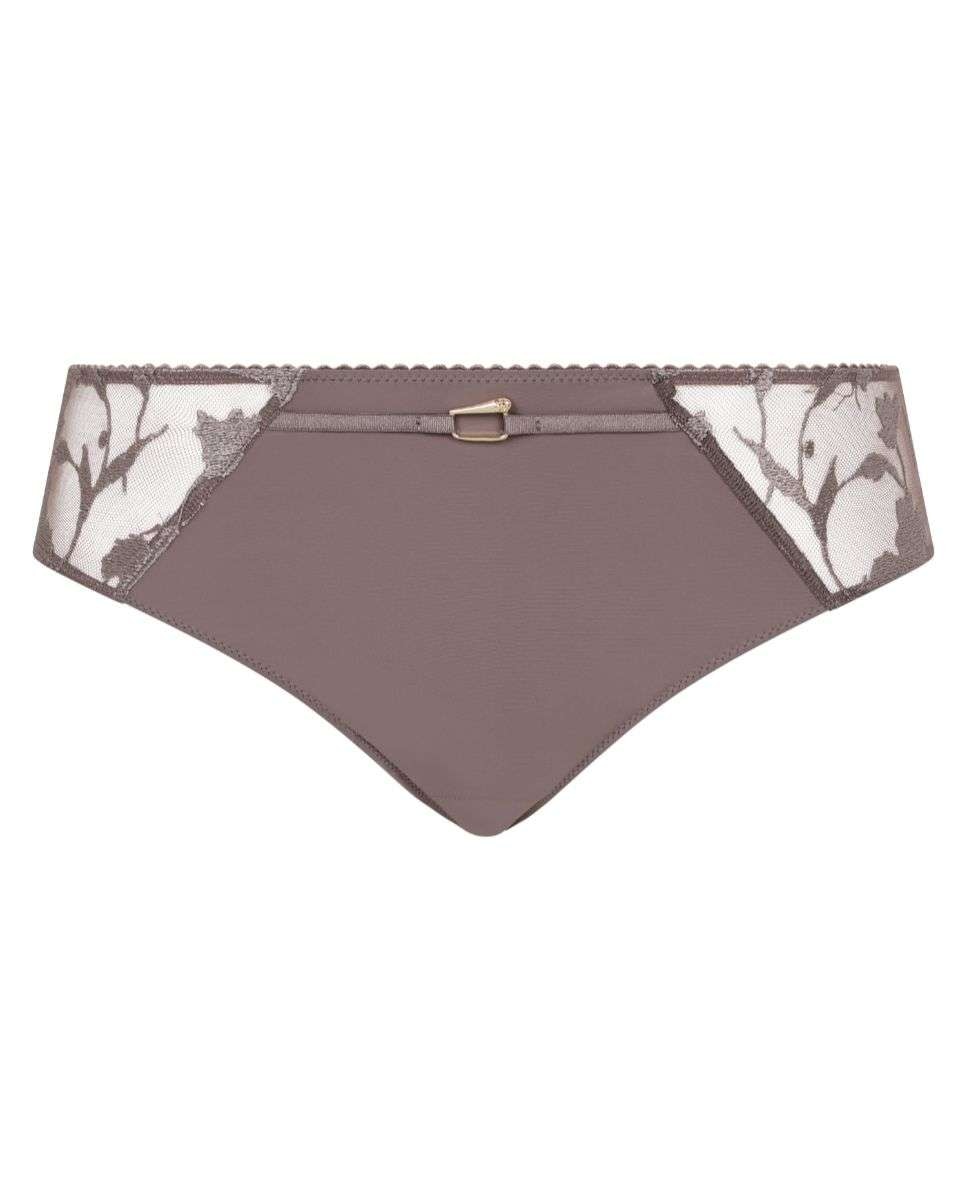 Imagen 3 de Braga de mujer clásica con encaje floral y tul línea idyll - Chantelle - Topo Topo
