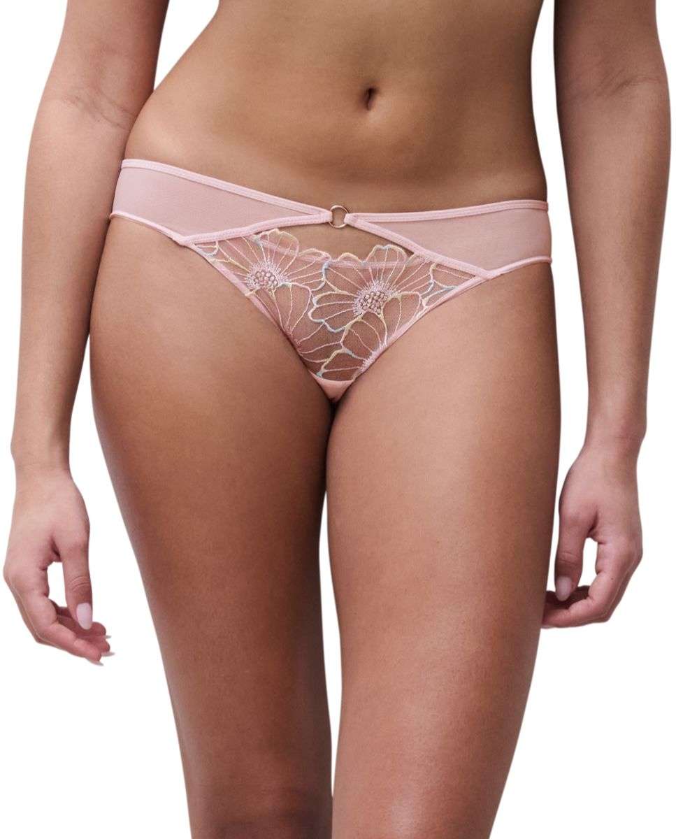 Imagen 0 de Braga de mujer clásica con bordado de "maxi-margarita" línea lush Rosa claro