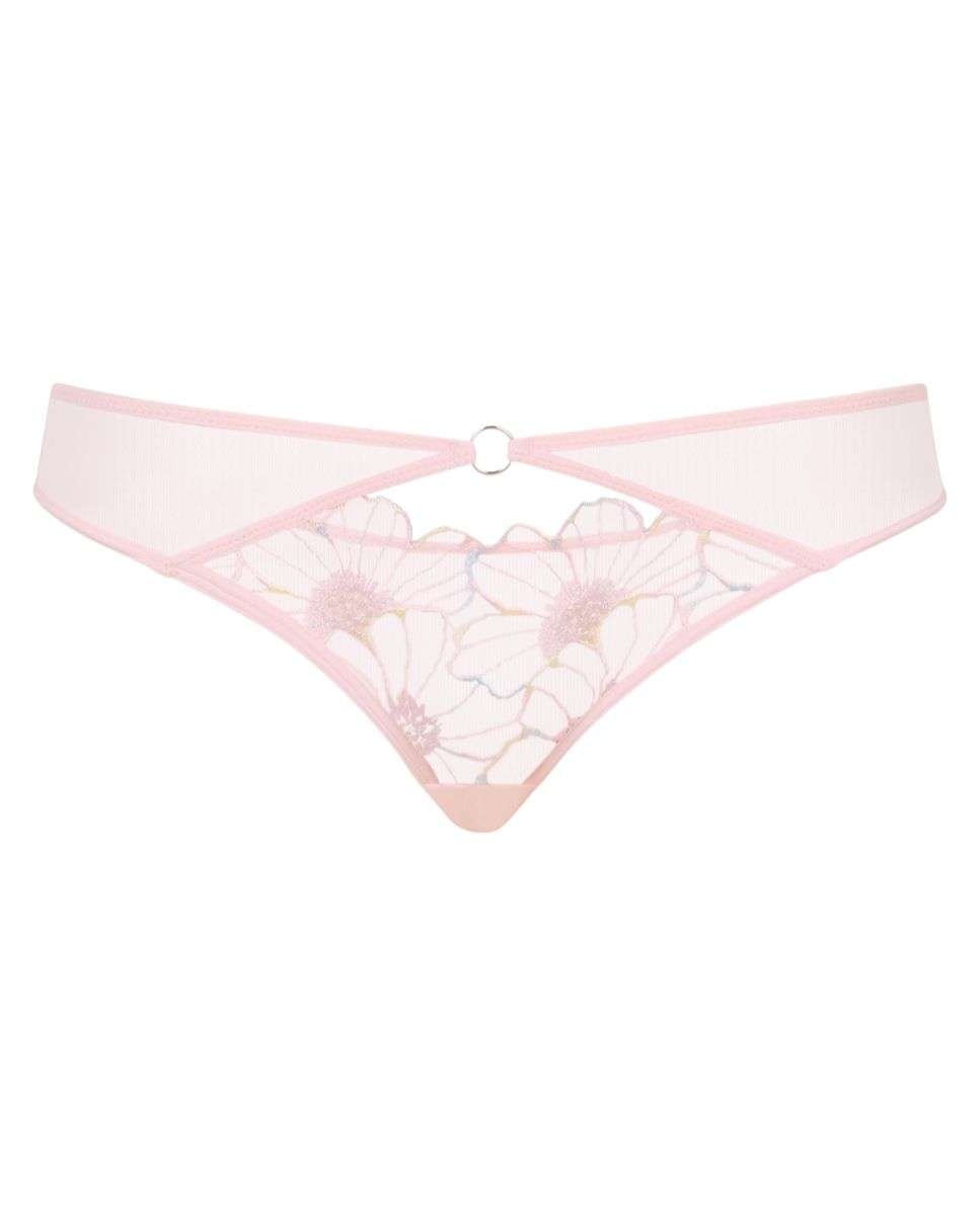 Braga de mujer clásica con bordado de "maxi-margarita" línea lush - Chantelle - Rosa claro Rosa claro-4