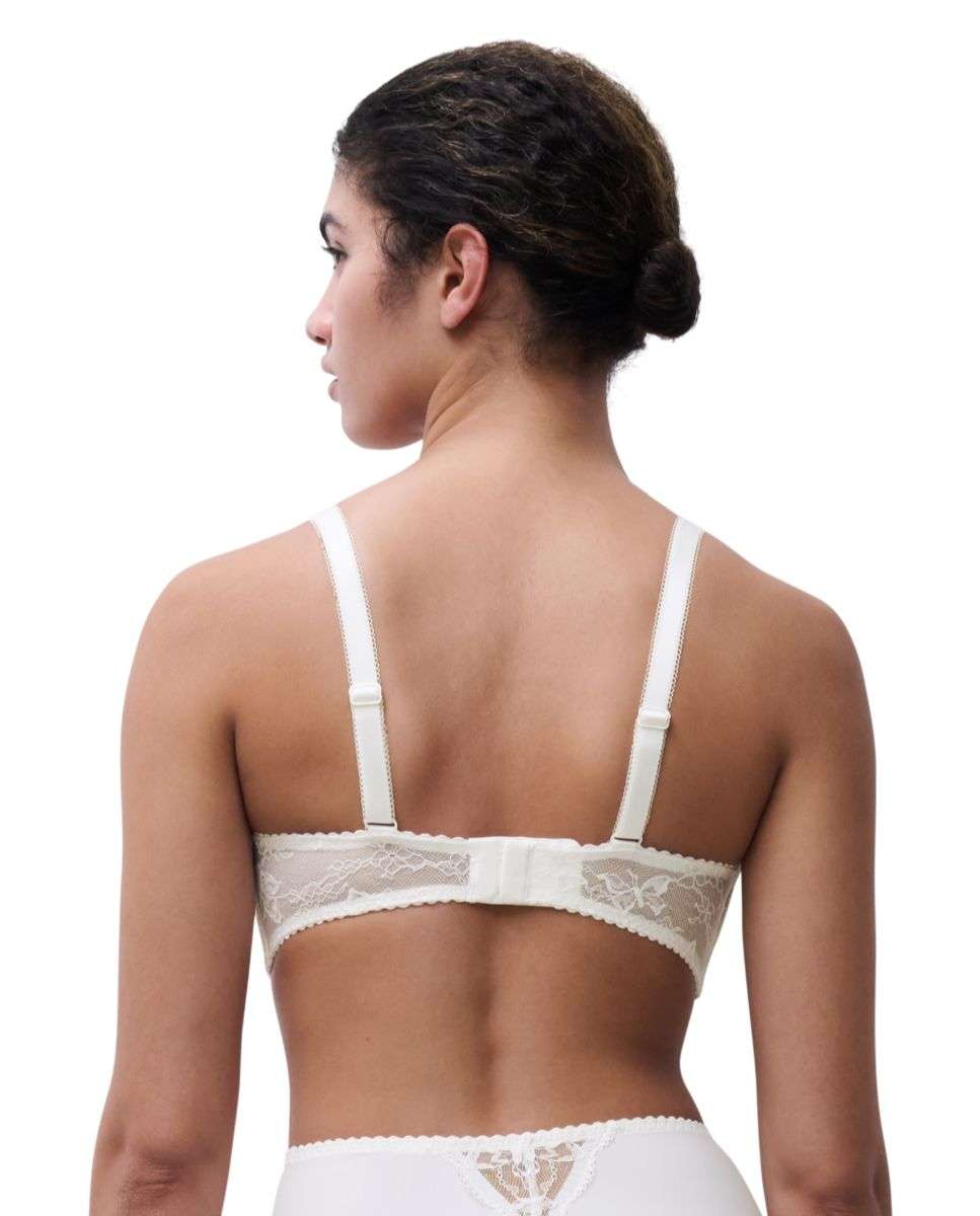 Sujetador sin aros de mujer con encaje floral suave con un diseño moderno y cómodo de la línea kiss - Chantelle - Crudo Crudo-2