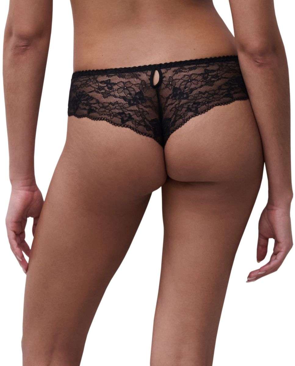 Culotte de mujer con encaje floral suave con un diseño moderno y cómodo de la línea kiss - Chantelle - Negro Negro-2