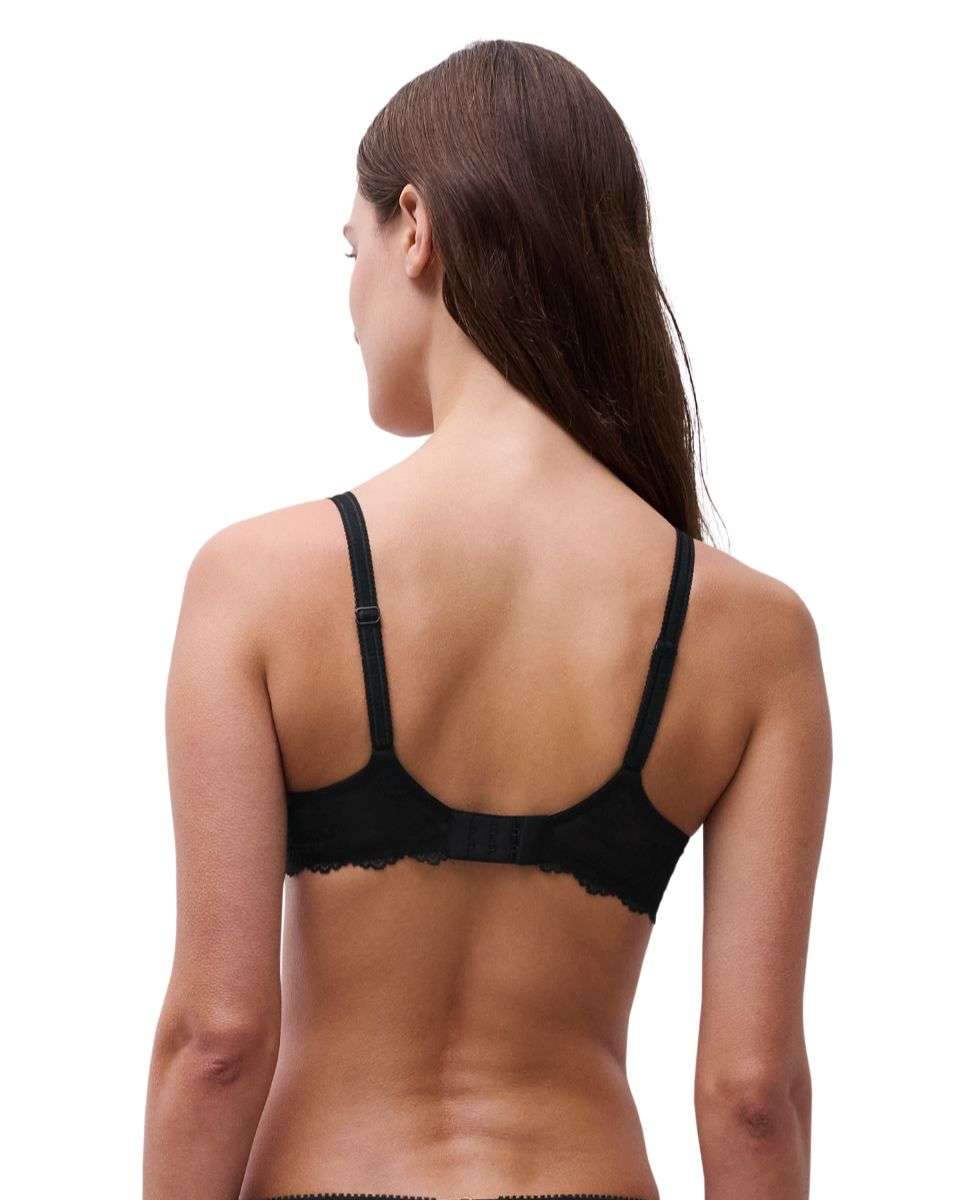 Imagen 2 de Sujetador push up de mujer con transparencias y texturas de alta costura de la línea illusion - Chantelle - Negro Negro