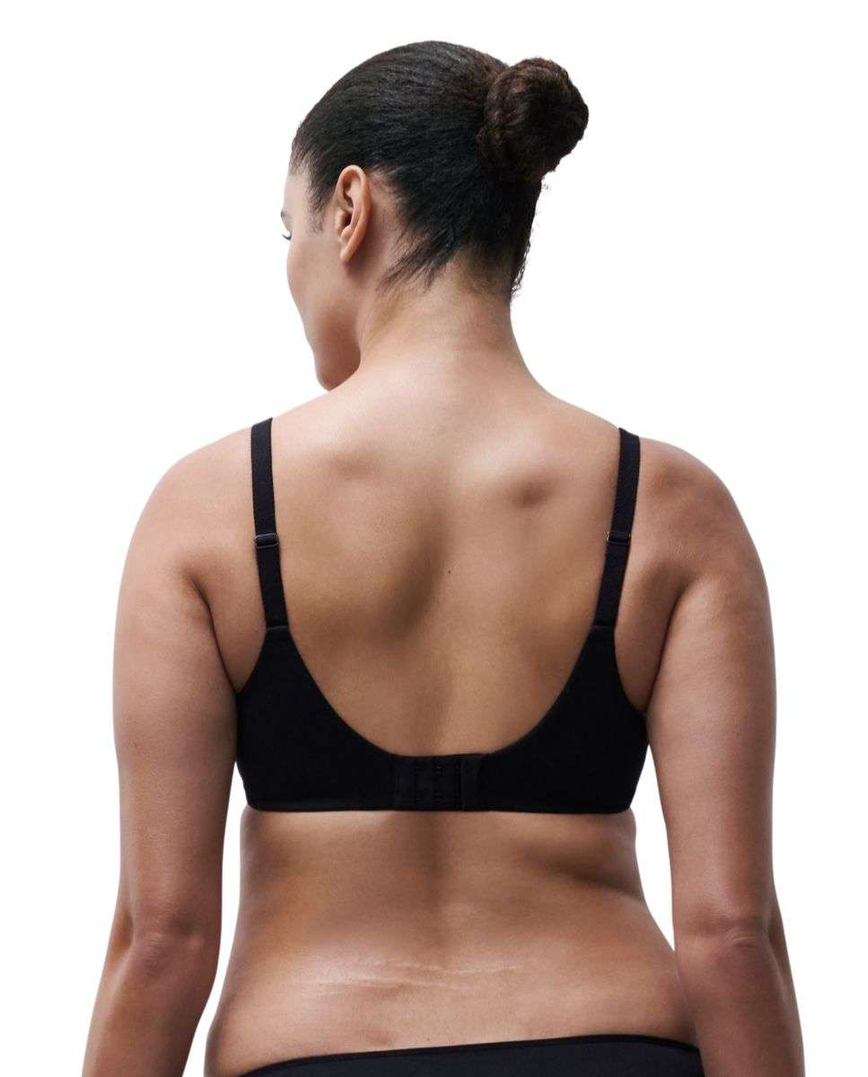Sujetador con aros moldeado cubriente de mujer de encaje sin costuras de la línea osmose - Chantelle - Negro Negro-2
