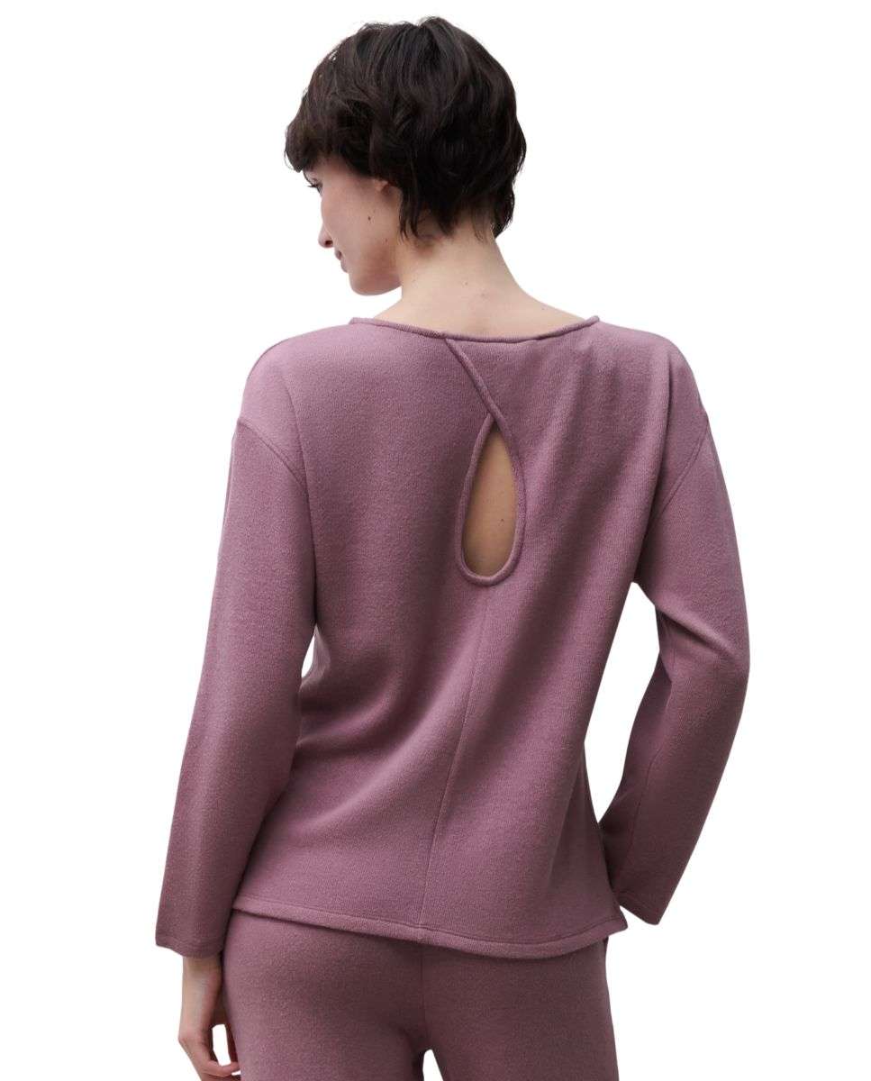 Camiseta de pijama de mujer con viscosa ecovero de manga larga de la línea jerry - Chantelle - Maquillaje Maquillaje-2