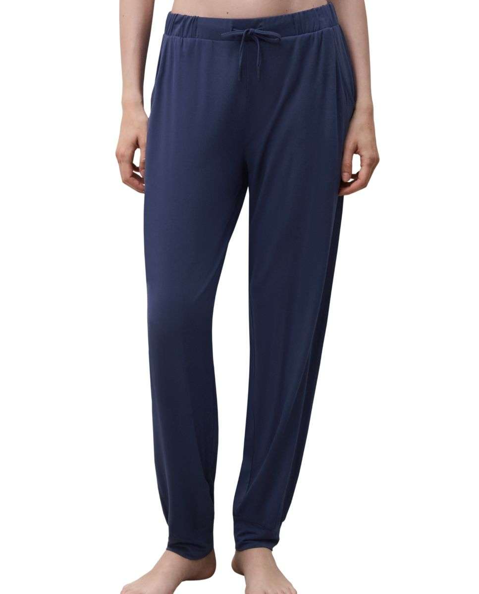 Pantalón de pijama de mujer con tejido de modal ultrasuave línea joe - Chantelle - Azul marino Azul marino-1