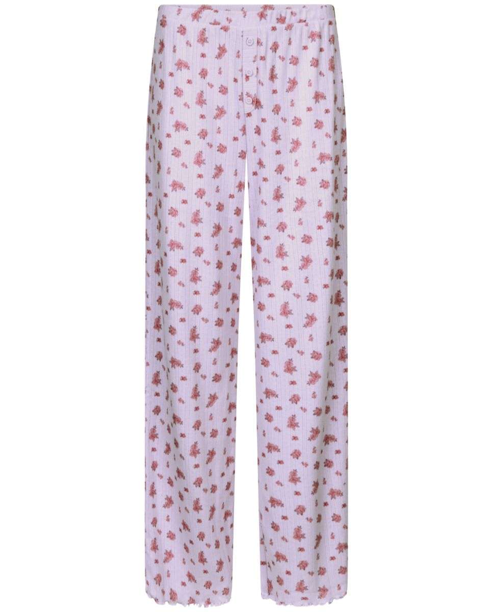 Pantalón de pijama de mujer de "pointelle" línea lovie - Chantelle - Lila Lila-3