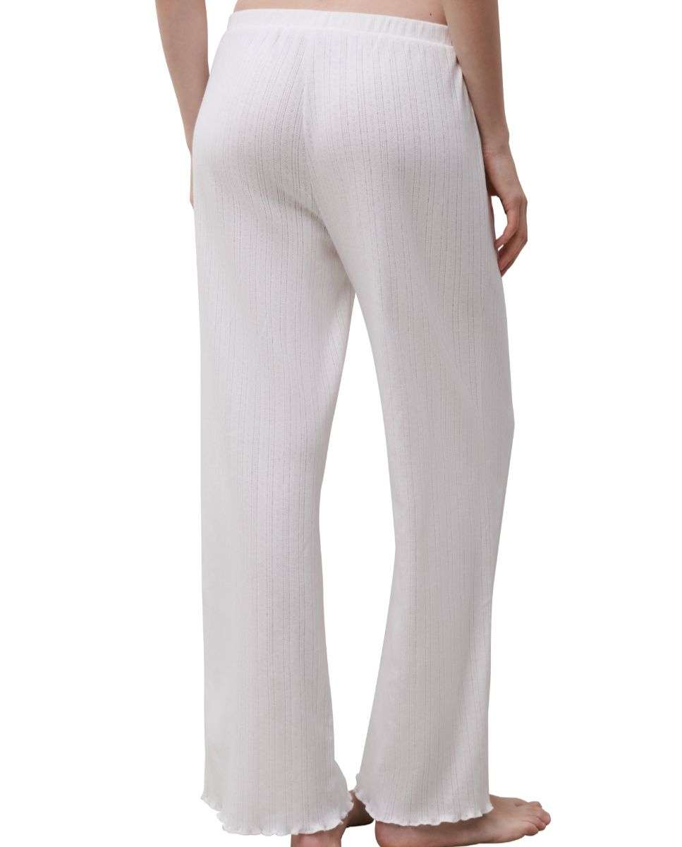 Pantalón de pijama de mujer de "pointelle" línea lovie - Chantelle - Crudo Crudo-2