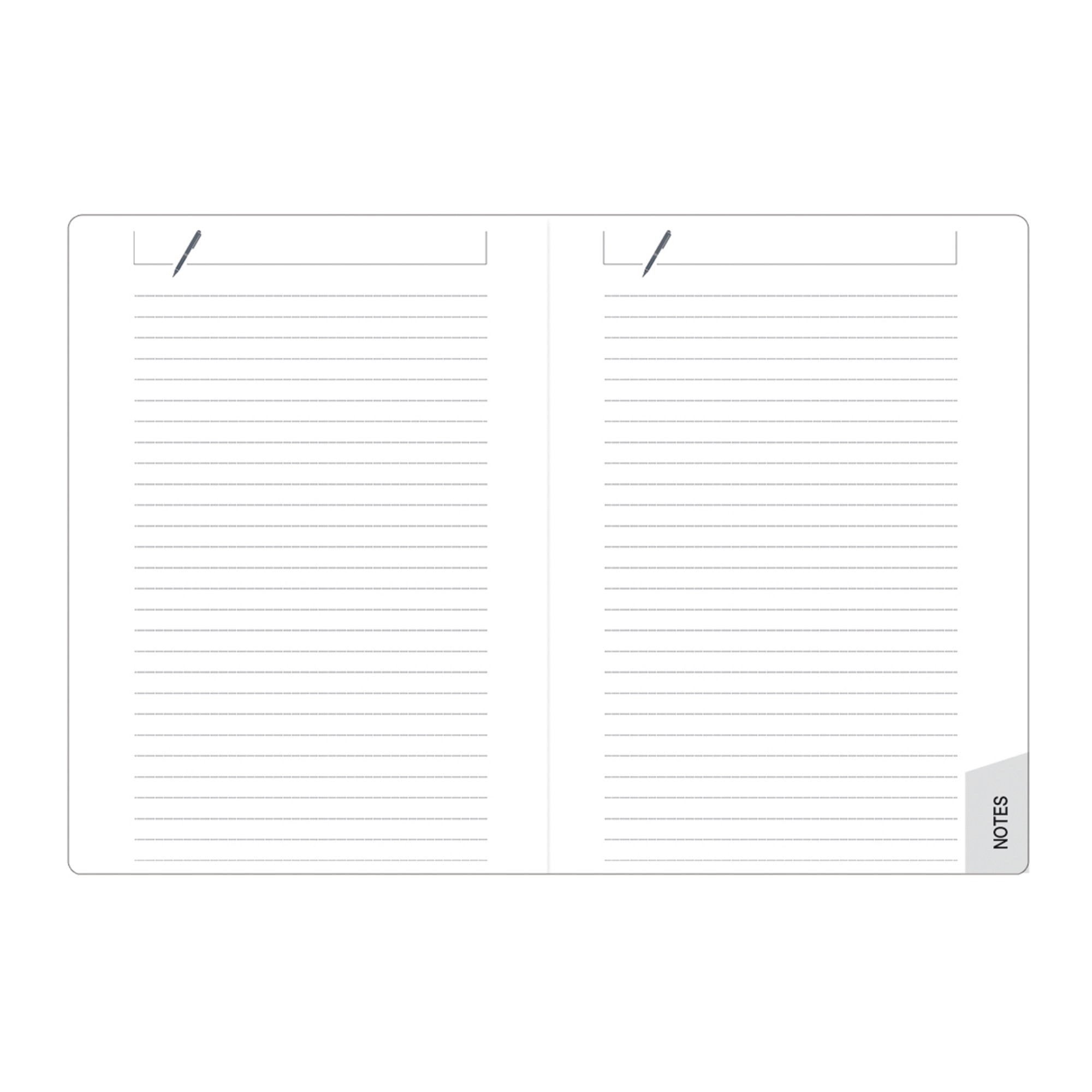 Recambio de índice telefónico para agendas - Rayado horizontal, A4 - 21x29,7cm - Quo Vadis 716014Q - Blanco.