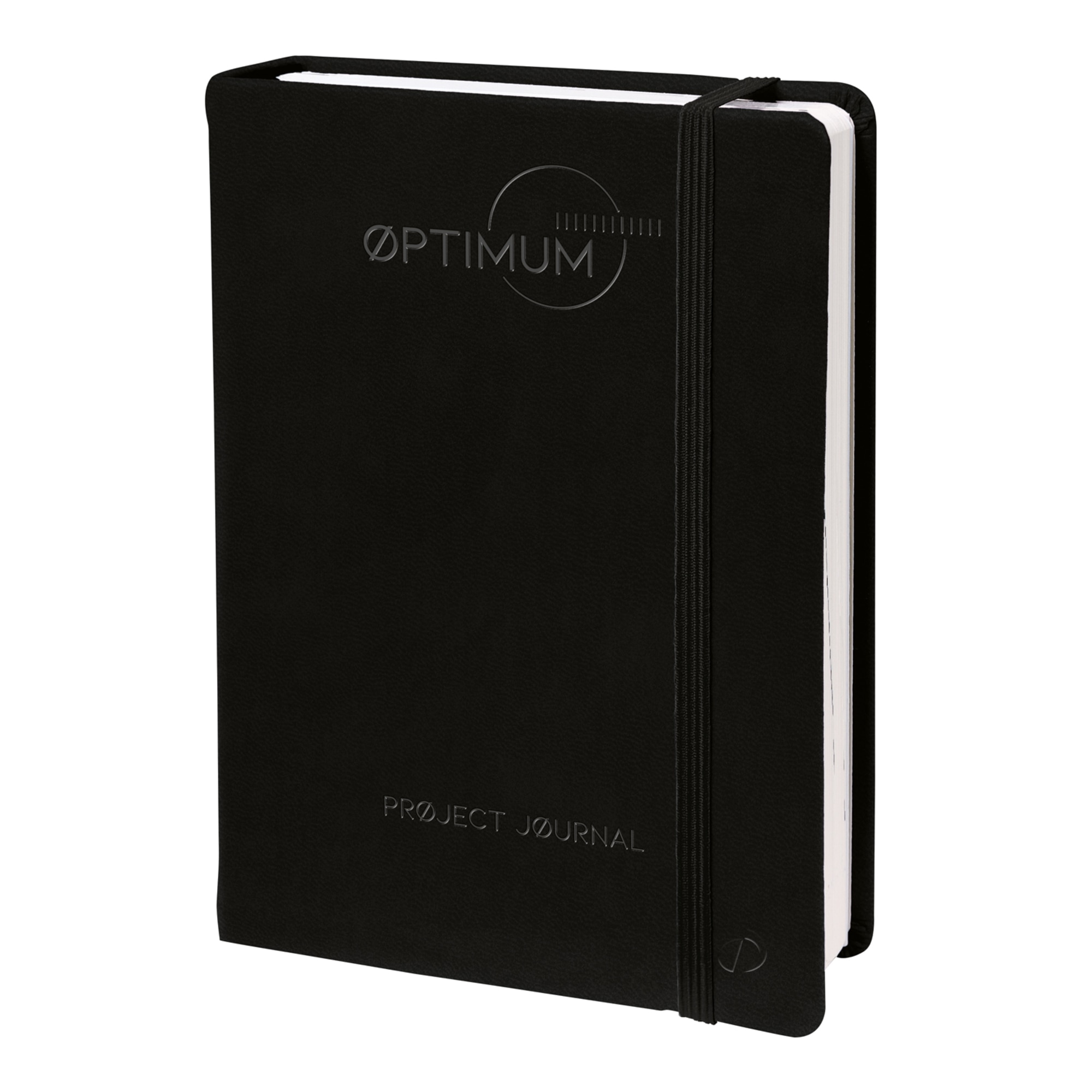Project Journal OPTIMUM - para optimizar/analizar proyectos, A5 - 15x21cm - Quo Vadis 2371093Q - Negro - Inglés.