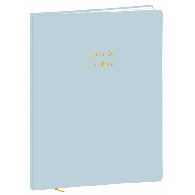 Imagen 0 de Libro de firmas PASTEL - Liso, 21x27cm - Quo Vadis 243033Q - Azul claro