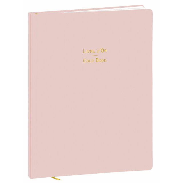 Imagen 0 de Libro de firmas PASTEL - Liso, 21x27cm - Quo Vadis 243035Q - Rosa